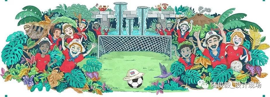 世界杯主题绘画分镜头插画,涂鸦26个字母设计图片手绘