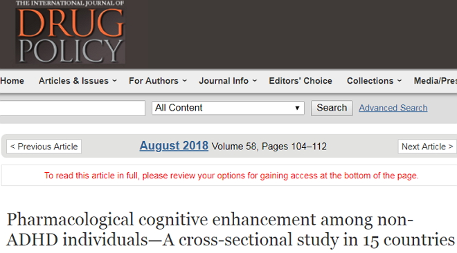 Nature聚焦：“聪明药”使用率在增加