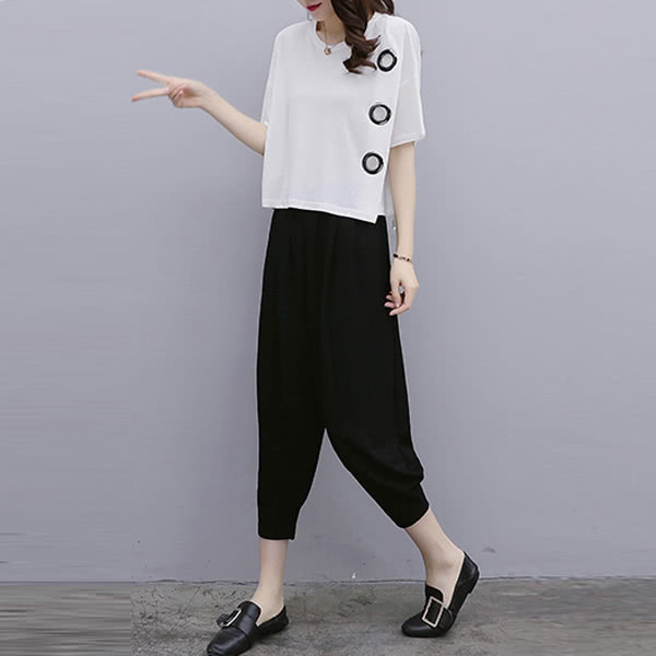 夏天穿的新款时尚洋气短裤套装女,流行穿搭夏天气质套装推荐