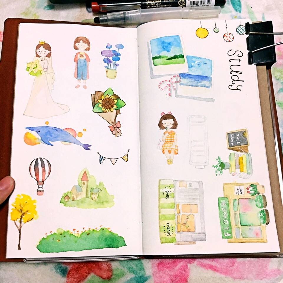 让人一眼惊艳的手绘画,美得让人惊艳的画手绘