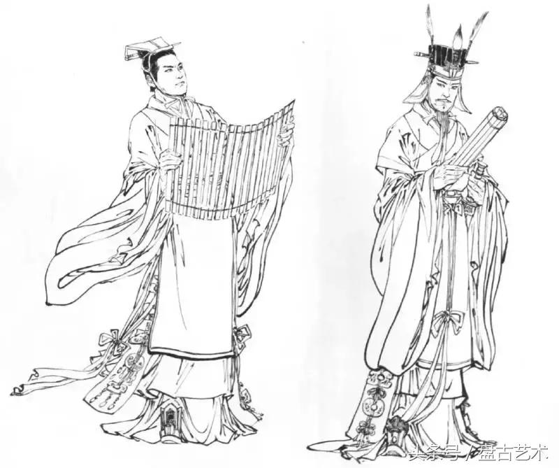 人物国画孙膑、庞涓技法，相当全面（盘古艺术油画国画书画定制