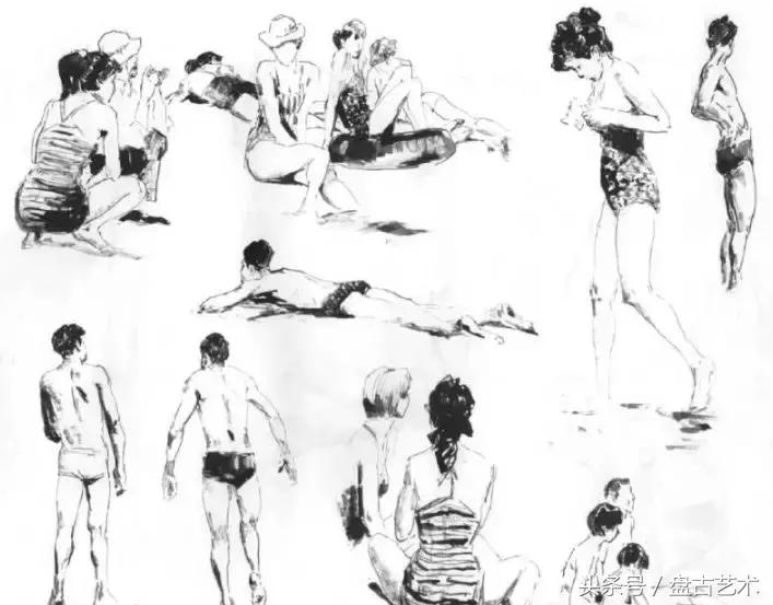 人物国画孙膑、庞涓技法，相当全面（盘古艺术油画国画书画定制