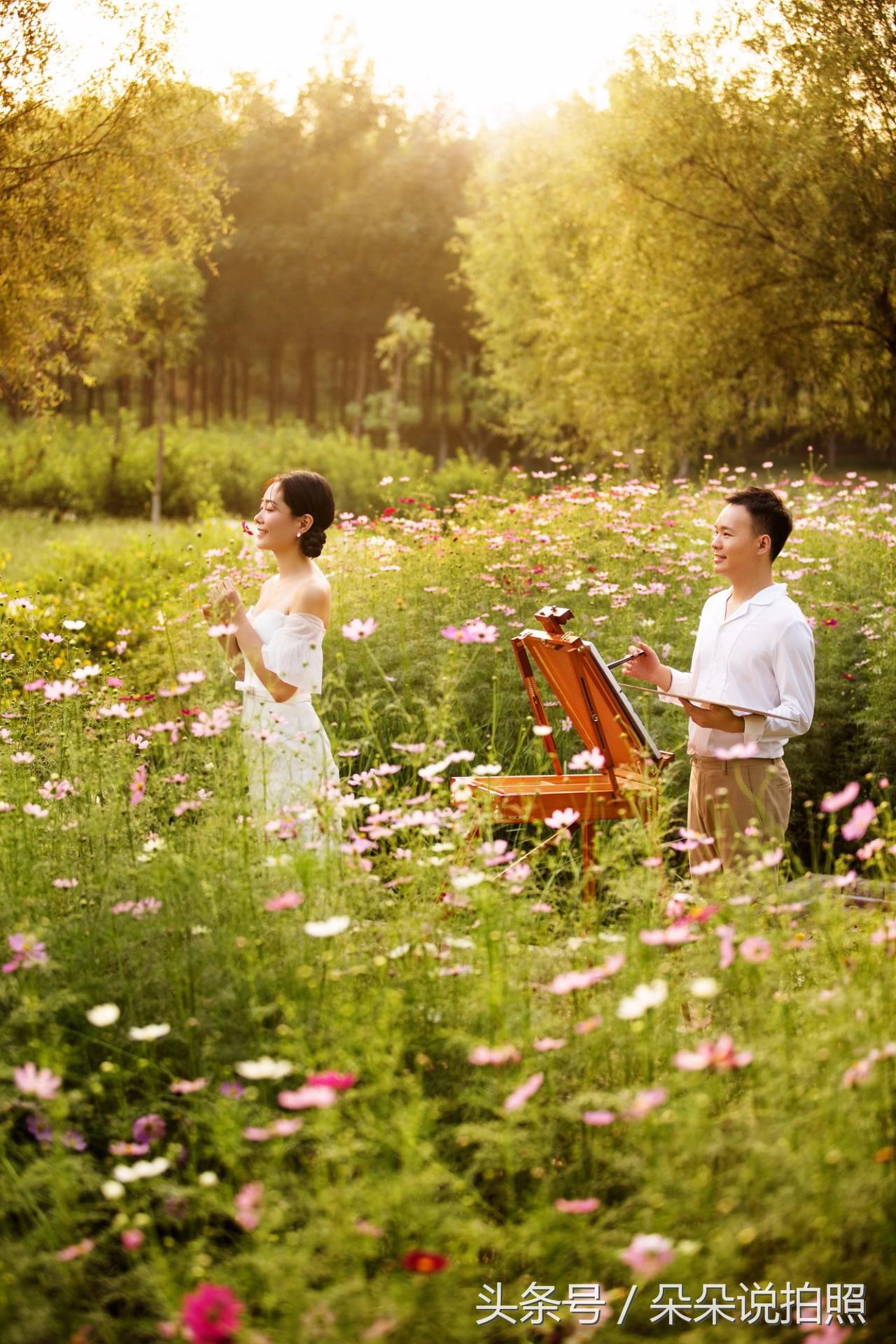 婚纱照外景动作,外景氛围感婚纱照拍摄技巧