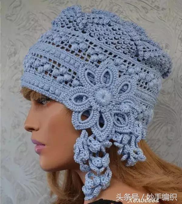 钩太阳遮阳帽全部教程,空心线钩夏季遮阳帽全教程视频