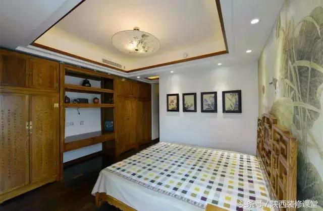 中式无主灯客厅吊顶效果图,80平客厅法式吊顶