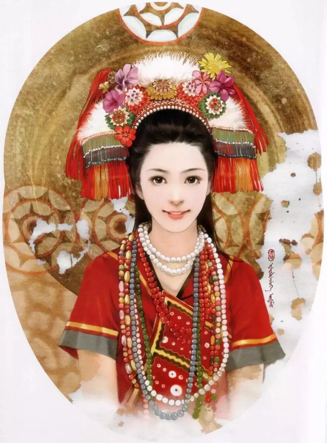 插画美女唯美简约,台湾当代著名的插画家