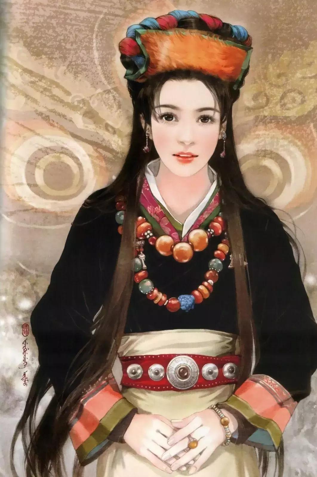 插画美女唯美简约,台湾当代著名的插画家