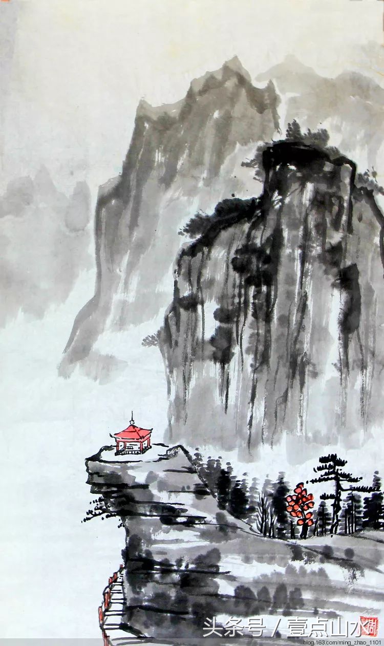 画山水风景画入门教程,山水画入门教程从零开始学国画