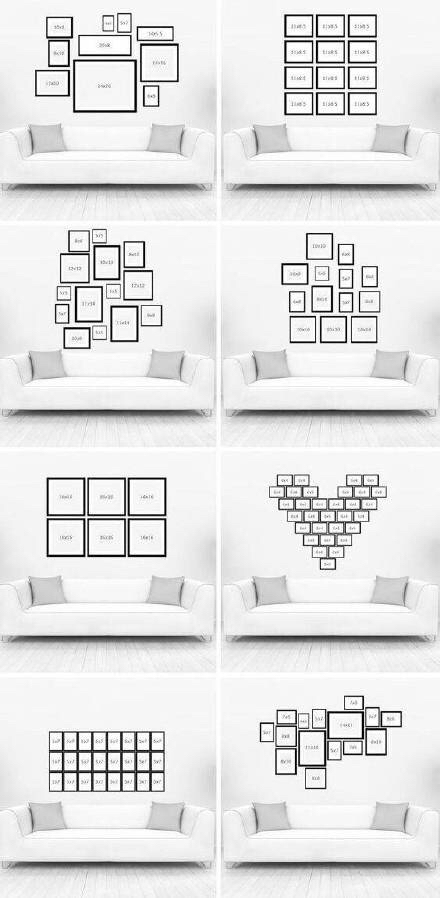 怎么设计照片墙摆放,如何创意布置照片墙图