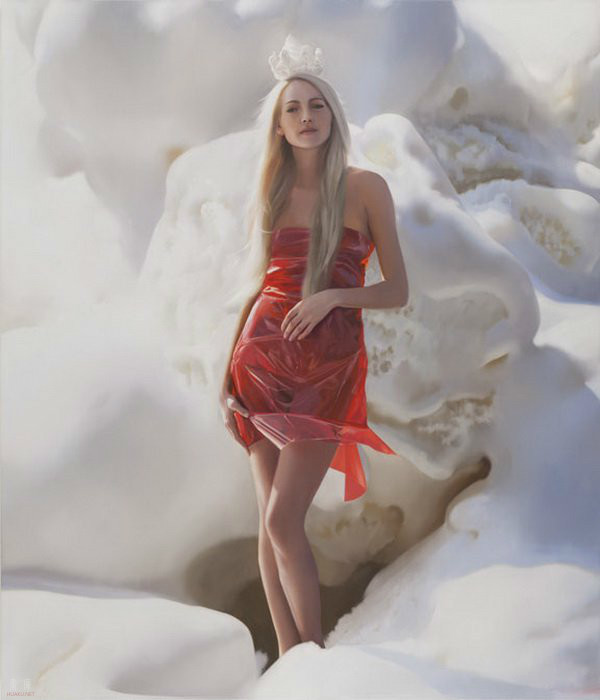 美国艺术家美女,美国画家genebrown绘画作品欣赏