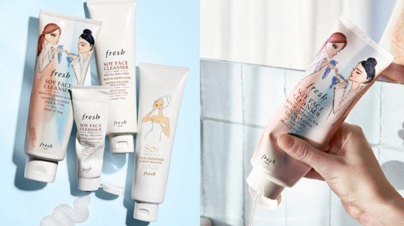重磅新品洁面乳套装,fresh大豆洁面400ml