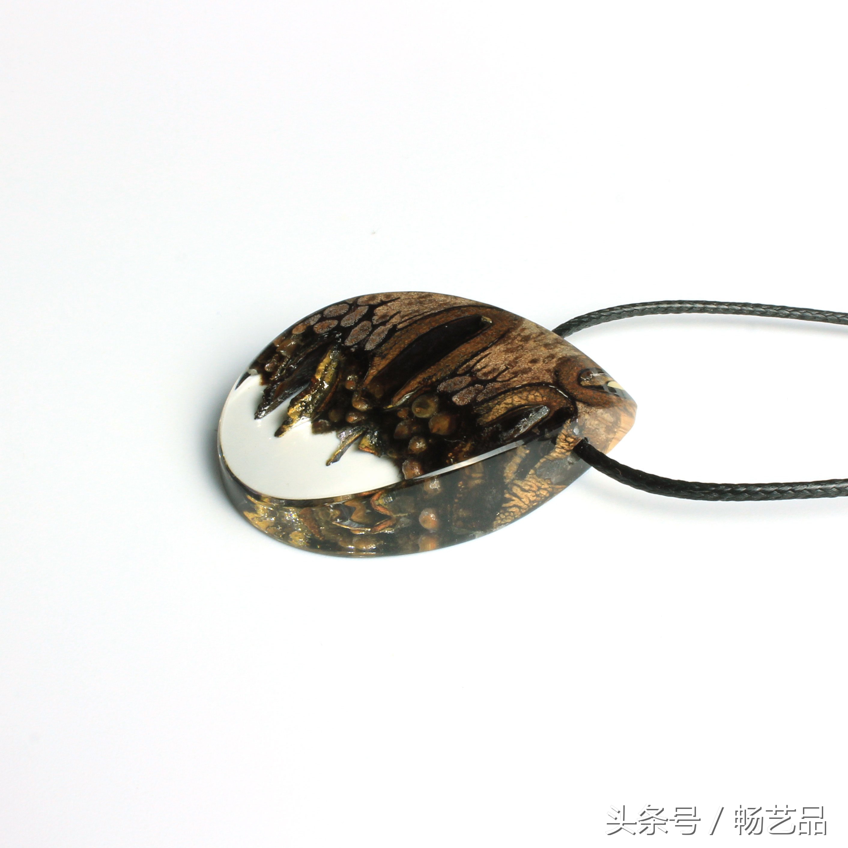 手工水晶吊坠项链图片,手工diy水晶串珠项链教程