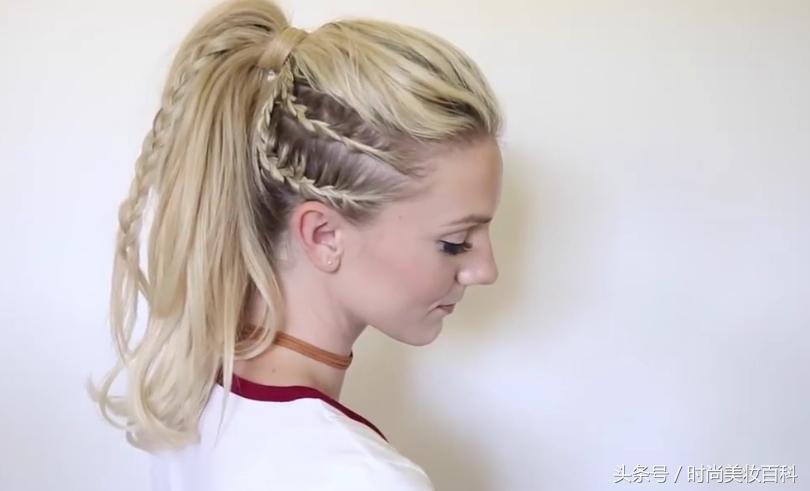 马尾辫发型怎么编好看图片,用马尾辫编出来的发型