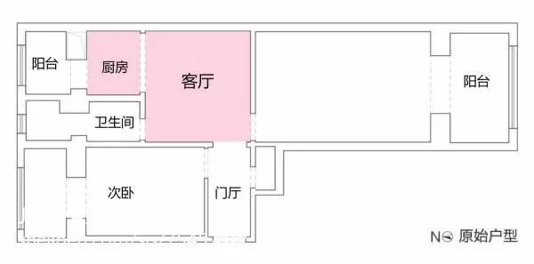 60㎡北欧风两居室，小吧台当电视背景墙，这设计真是666！