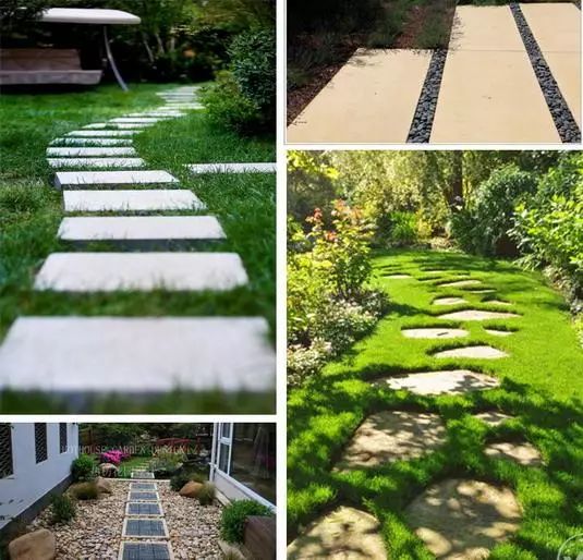 庭院地面铺装材料汇总,别墅庭院地面石材铺装