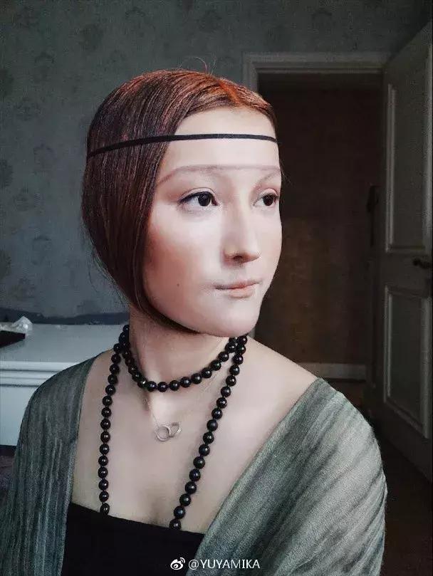 妹子化妆变蒙娜丽莎吸60W粉,《每日邮报》都来报道