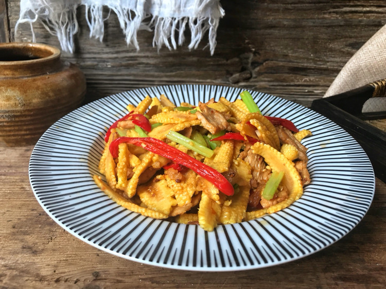 高端凉菜玉米笋教程,玉米笋粤菜小炒
