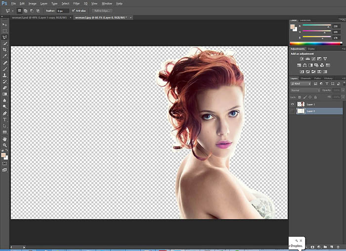 ps结合笔刷制作飘絮的人物特效,ps如何弄出笔刷效果