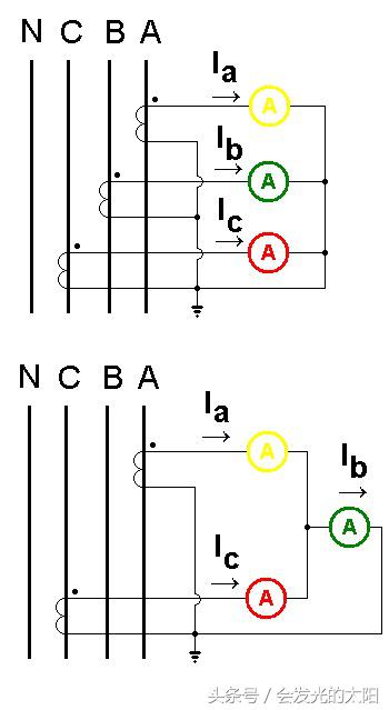 三个电流互感器一块电流表接线图,电能表和电流表共用互感器接线图