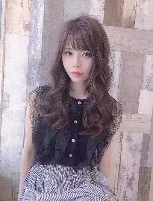 中长发烫发羊毛卷,中长发烫发