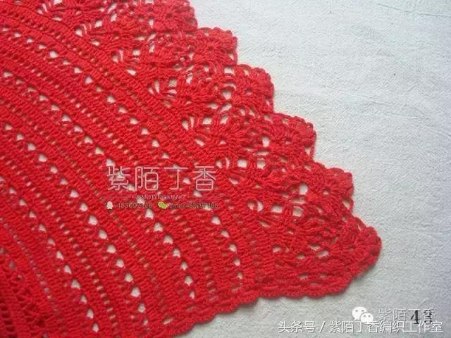 月神披肩紫陌丁香高清图解,紫陌丁香大披肩