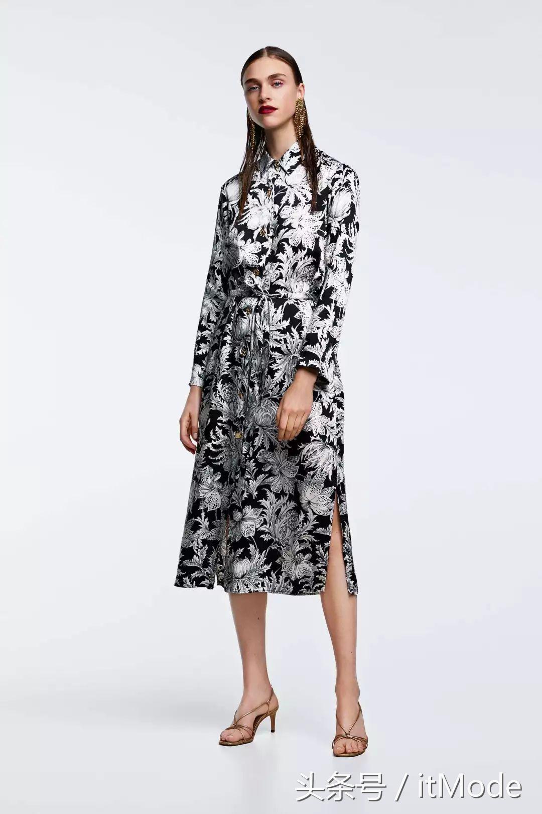 zara穿搭2021早秋黑裙,zara的新品太好看了吧