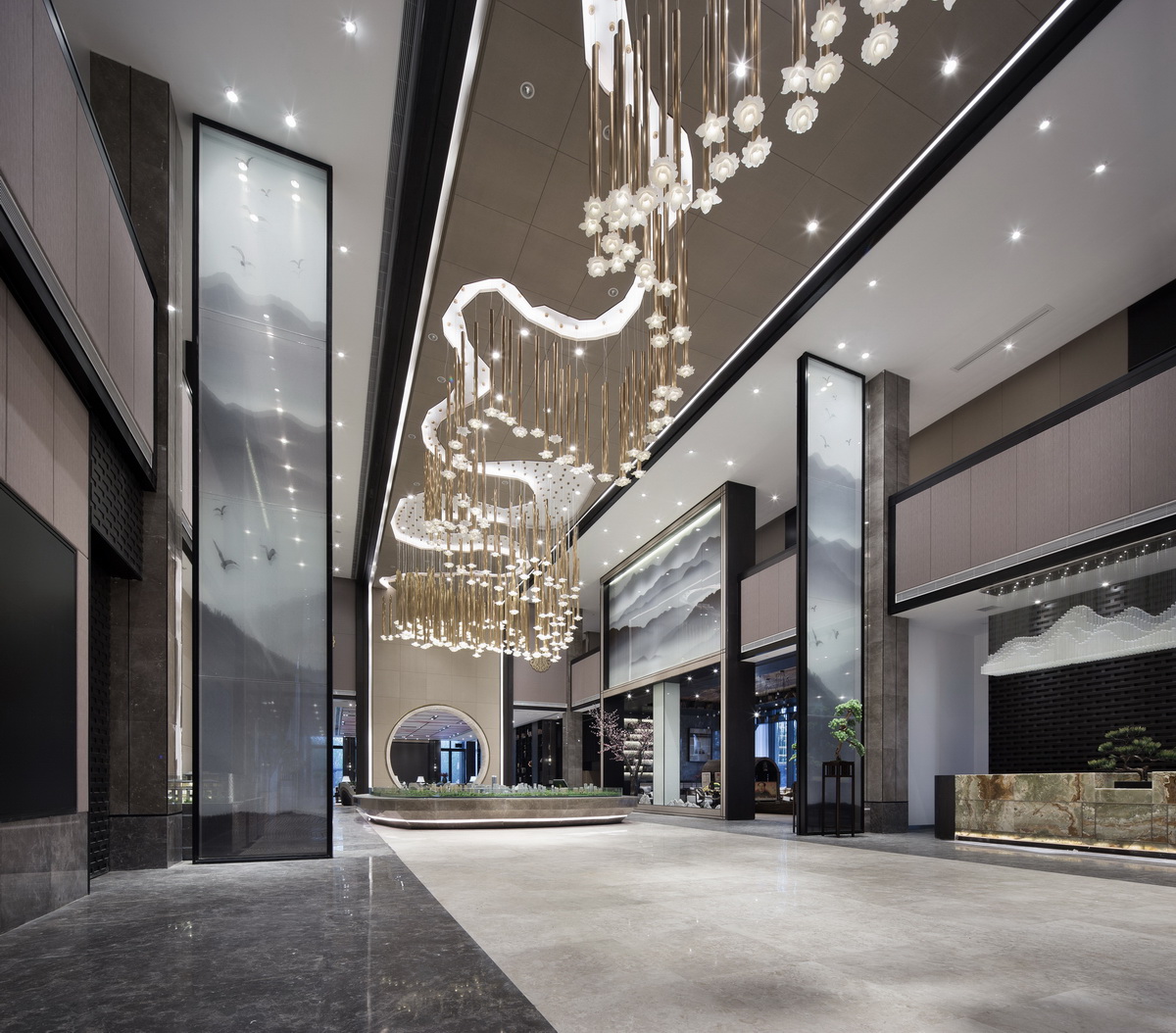 桃花源设计,人间仙境山水设计效果图