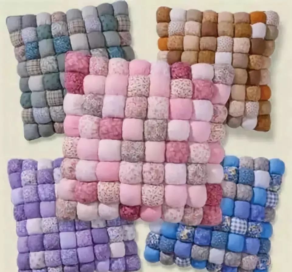 旧布头做泡芙垫,旧衣服做泡芙坐垫