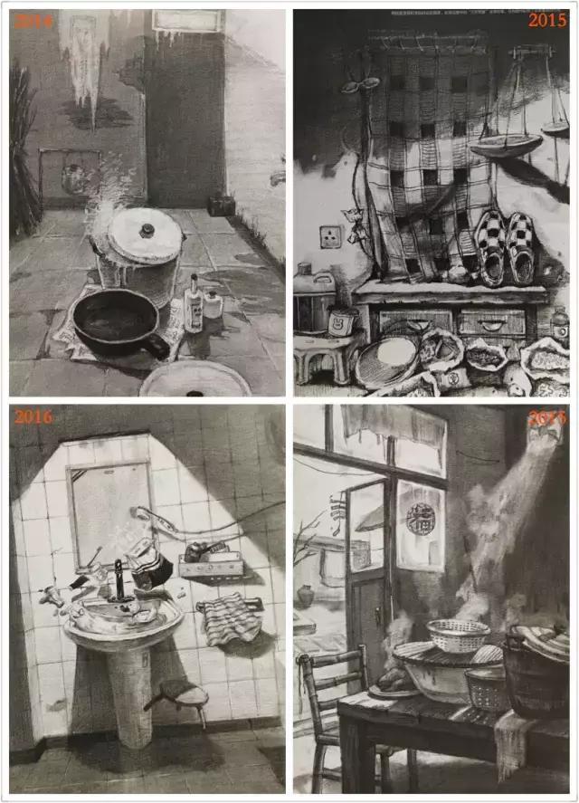 清华美院校考设计高分试卷,清华美院素描高分试卷