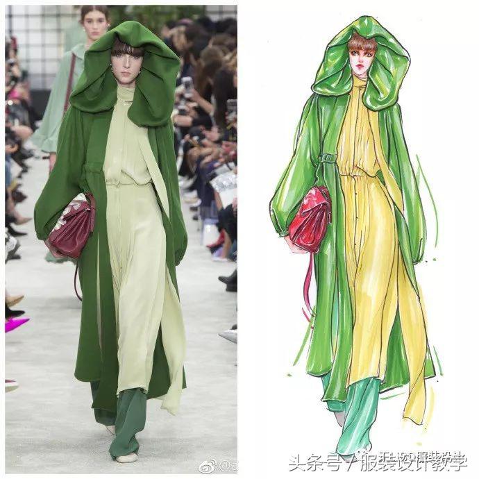 笔尖上的秀场！用一只马克笔带你穿梭各大秀场（成衣vs手绘）