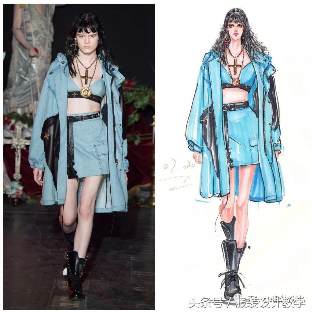 笔尖上的秀场！用一只马克笔带你穿梭各大秀场（成衣vs手绘）