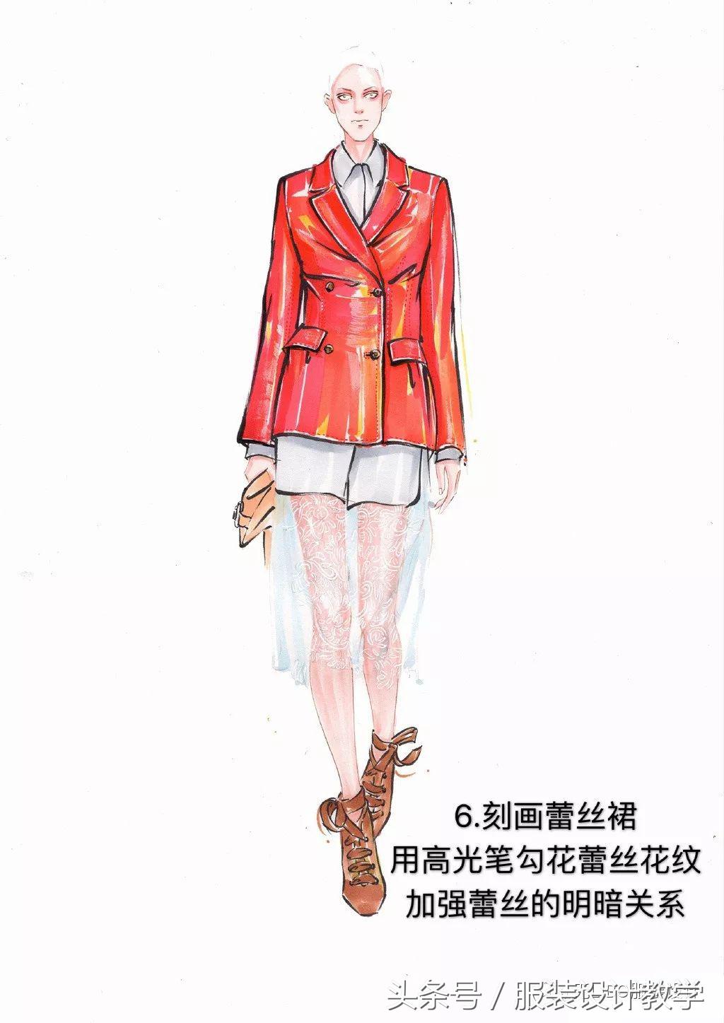 笔尖上的秀场！用一只马克笔带你穿梭各大秀场（成衣vs手绘）