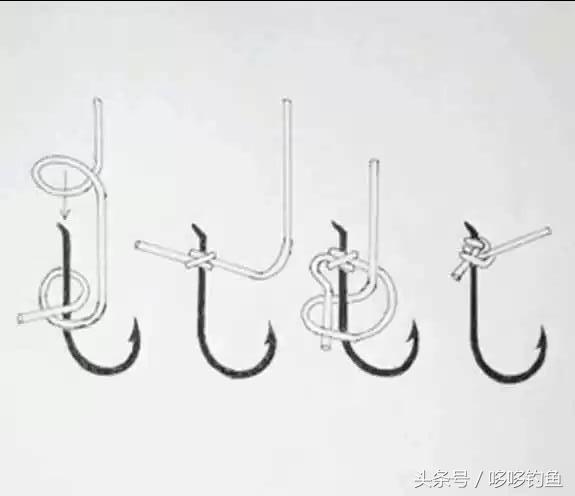 手把手教你绑鱼钩图解,最简单最结实的绑鱼钩的方法
