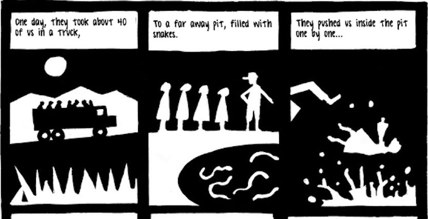 毒打、强奸、*虐性**……他把一个女人的真实故事画成漫画,看到第几张你哭了?