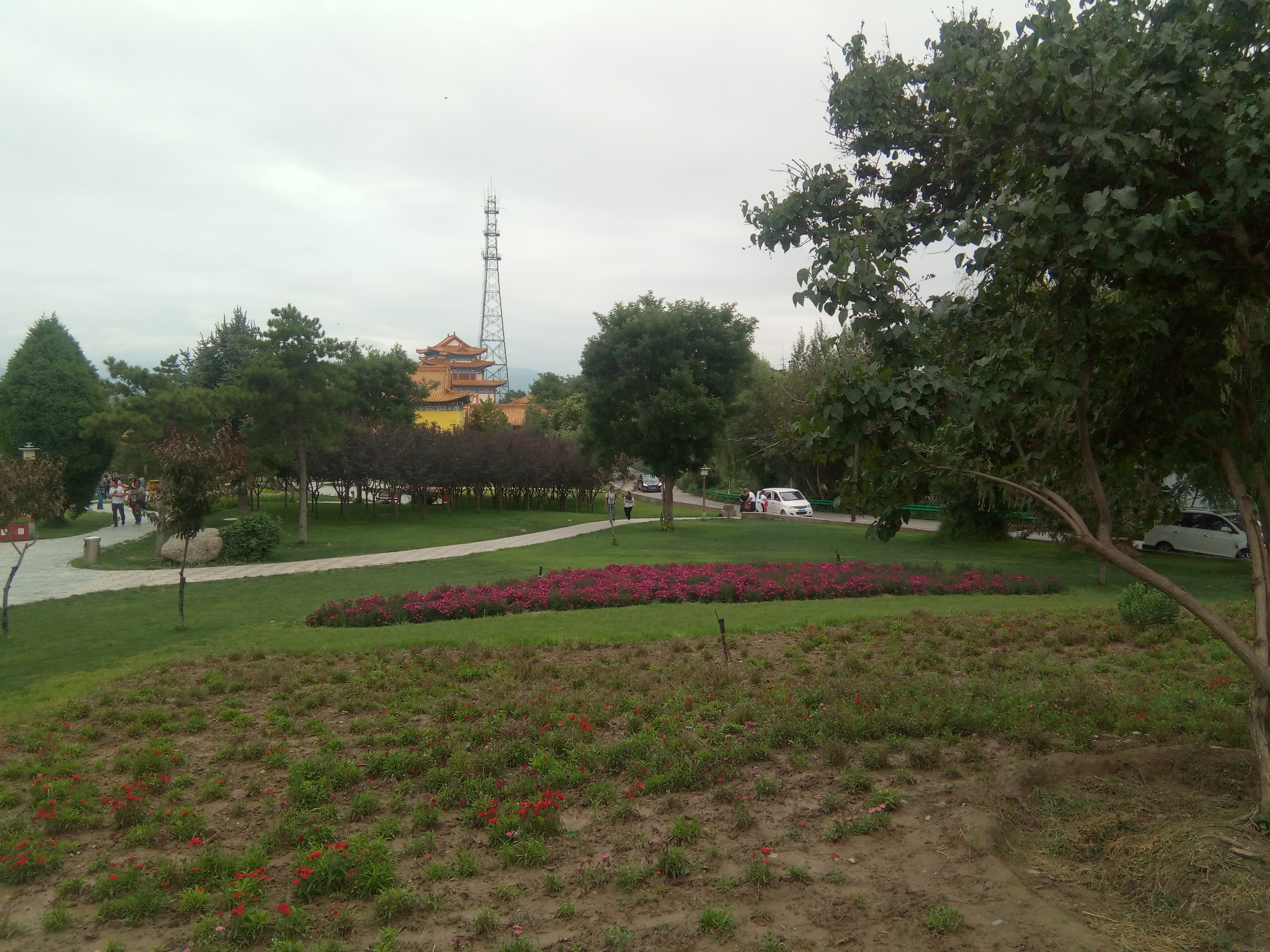 兰州兰山公园夜景,兰州兰山公园