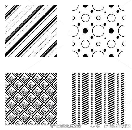 36种几何纹理，涵盖多种图形，好好学一下吧！