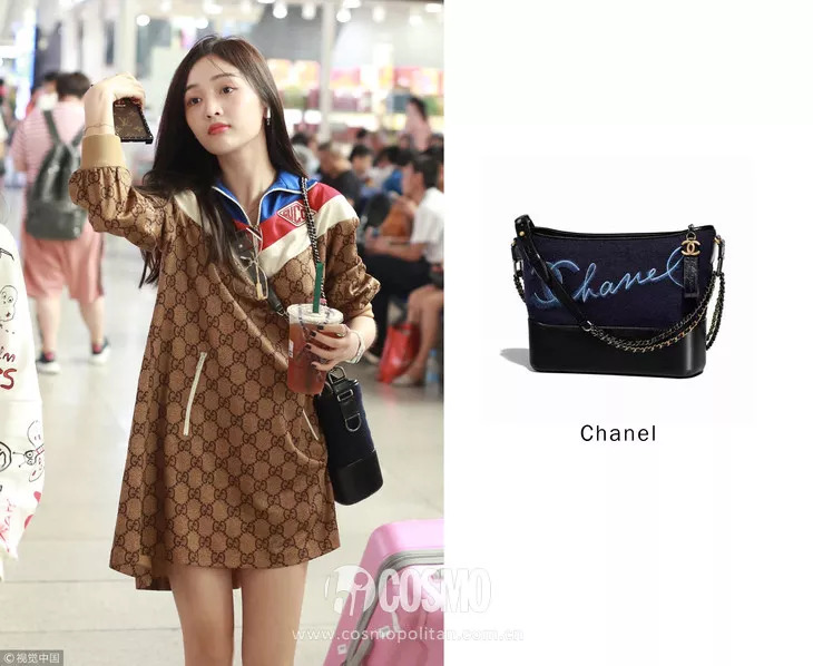 一款给杨幂穿火的包包,杨幂同款牛仔lv包