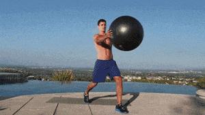瑜伽球马甲线训练动作,瑜伽球视频练马甲线