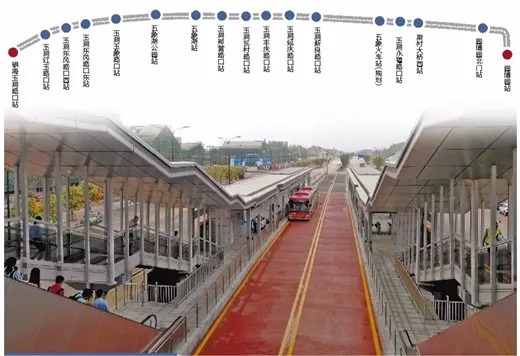 南宁brt1号线换乘,南宁brt公交体验