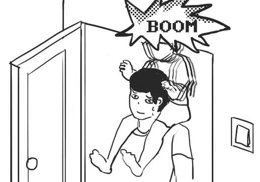 爸爸带儿子钓鱼的插画,爸爸和孩子的温馨画面插画