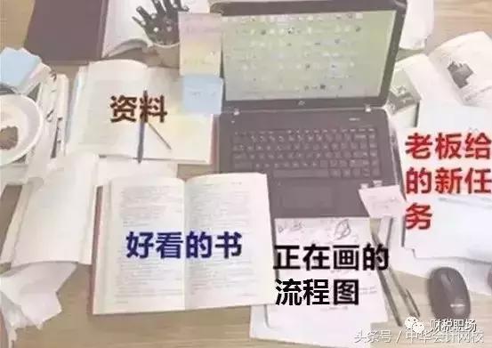 去看了看会计人的办公桌,吓了我一跳……