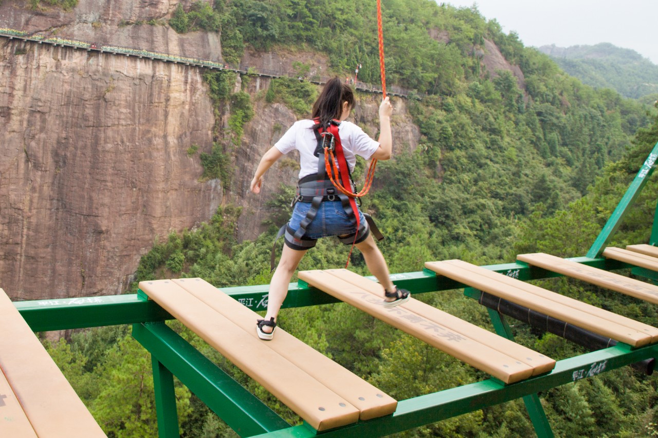 石牛寨景区步步惊心,石牛寨步步惊心