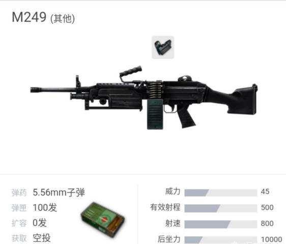 绝地求生m249新旧枪械音效对比,m249机枪和m416步枪哪个伤害更高