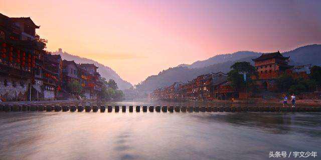 湘西土家族苗族自治州城市风景,湘西千年古城视频