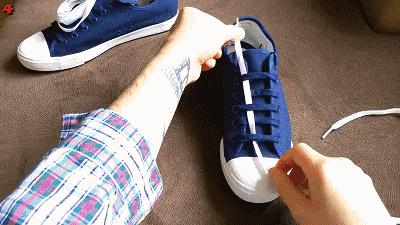 鞋带怎样穿才显你洋气大方呢,鞋带太长了怎么系好看又好穿脱