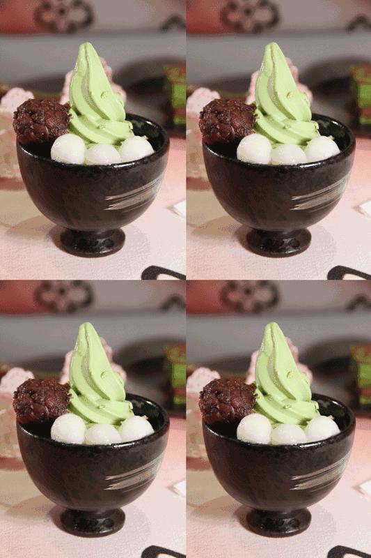 一家抹茶甜品店,日式抹茶味甜品店