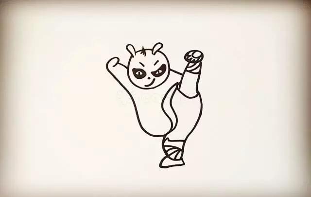 教画简单熊猫,画功夫熊猫里面的人物