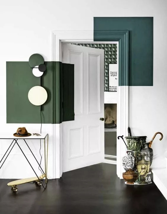 自家门口墙绘,一家房子墙绘