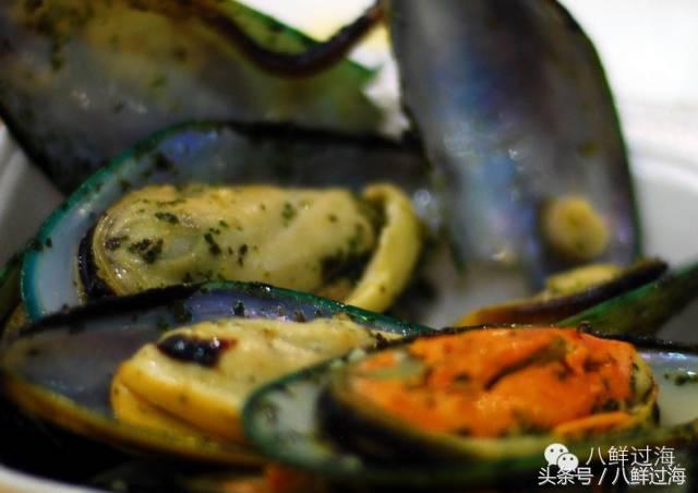 新西兰海边青口贝,新西兰赶海吃青口贝