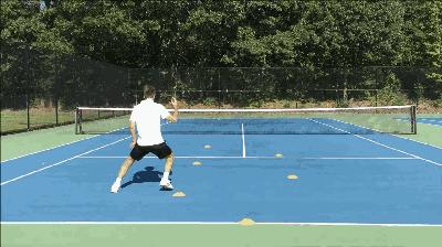 网球职业球员垫步节奏,网球职业球员脚步怎么练的